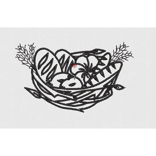 Bread Embroidery Design