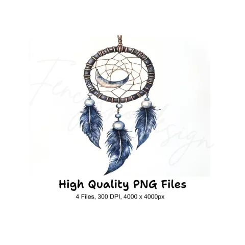 Boho Dreamcatcher Clipart Bundle