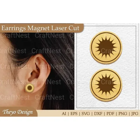 Earrings Magnet SVG Bundle