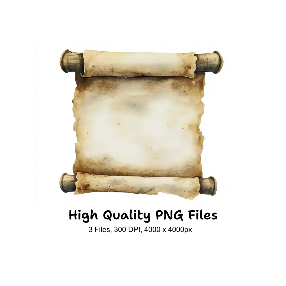 Vintage Scroll Clipart Bundle