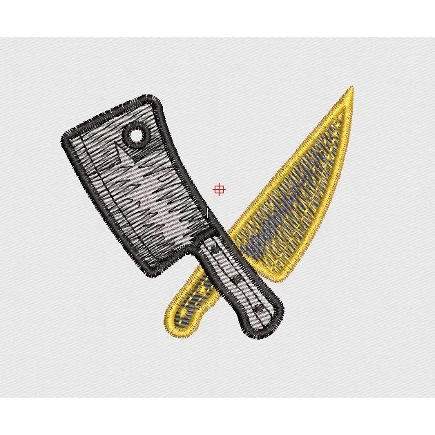 Knife Embroidery Design