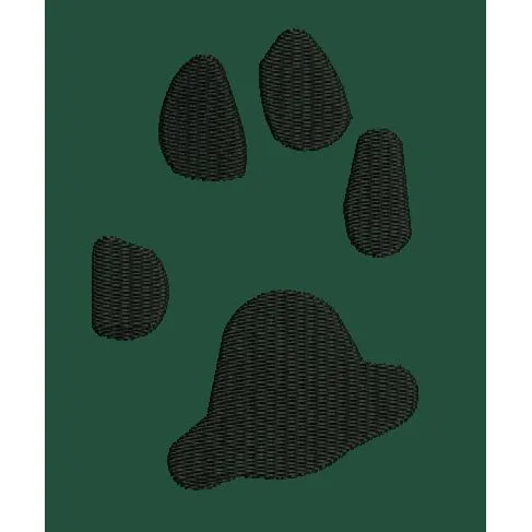 Animal Paw Print Embroidery Design
