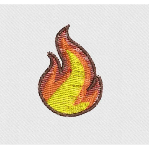 Fire Embroidery Design