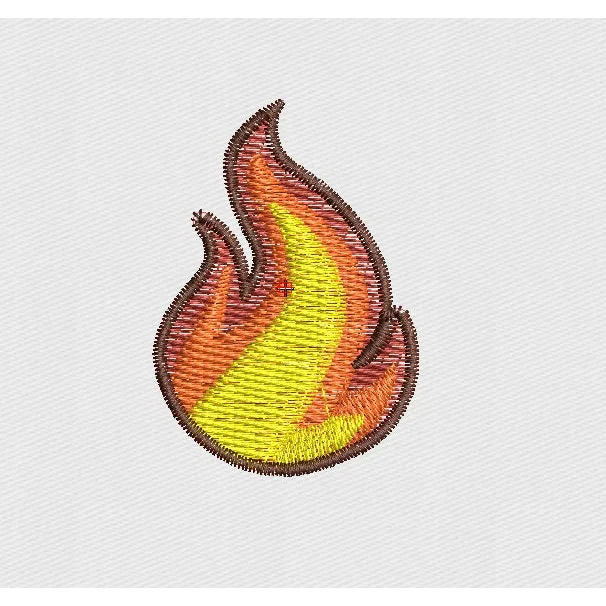 Fire Embroidery Design