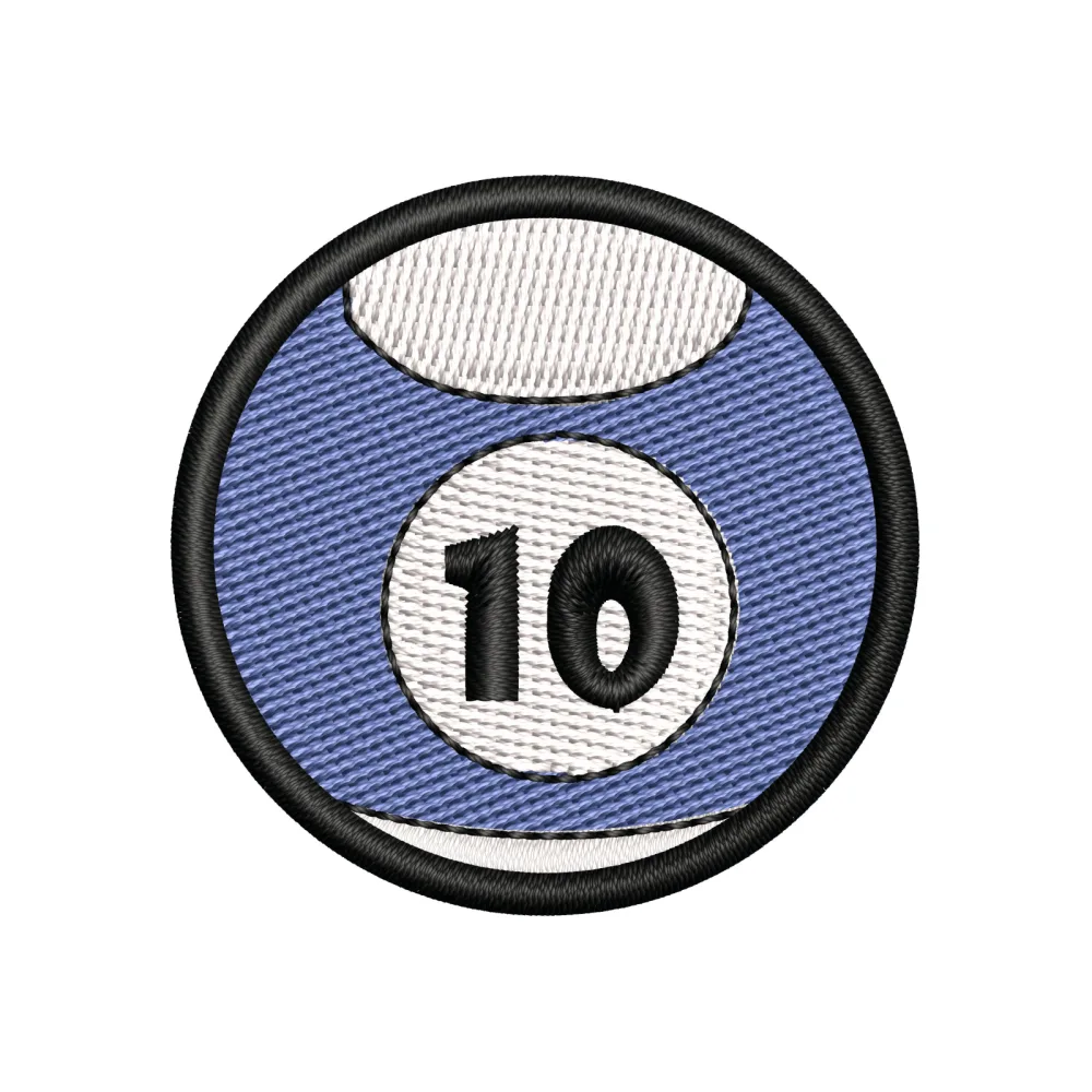 Ten N Ball Embroidery Design