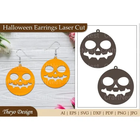 Halloween Earrings SVG Bundle