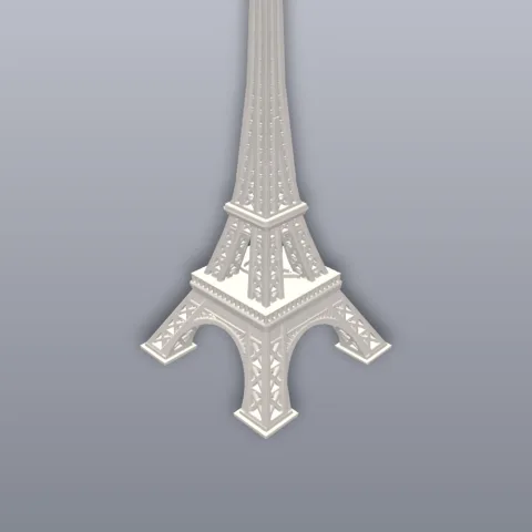 Eiffel Tower 3D Print STL File