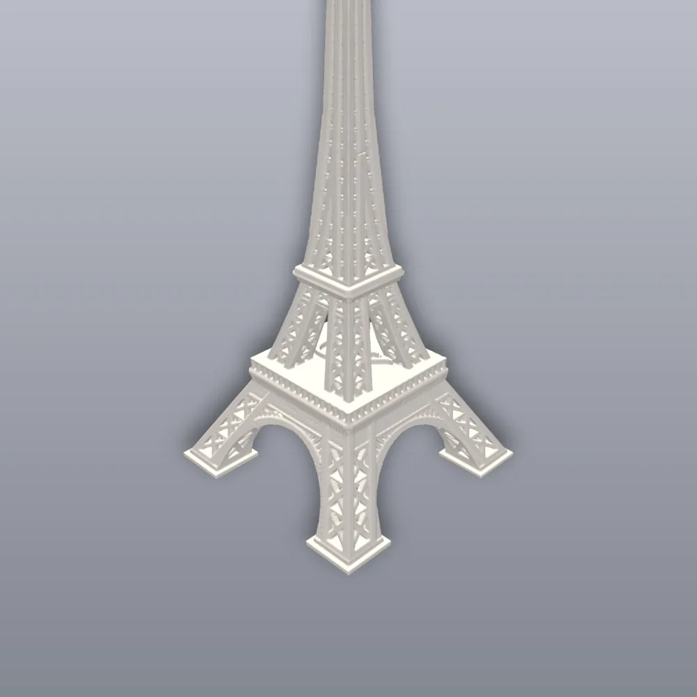 Eiffel Tower 3D Print STL File