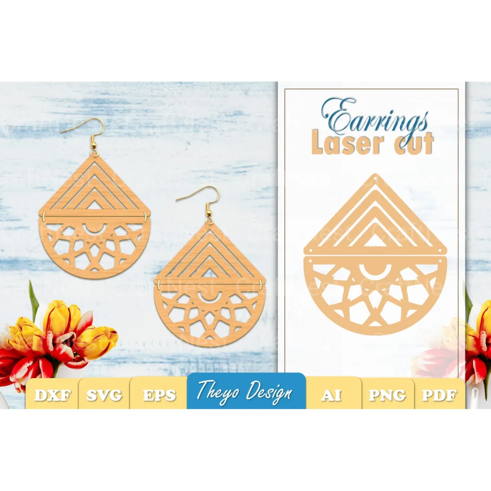 Earrings Mandala SVG Bundle