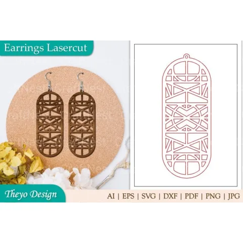 Earrings Lasercut SVG Bundle