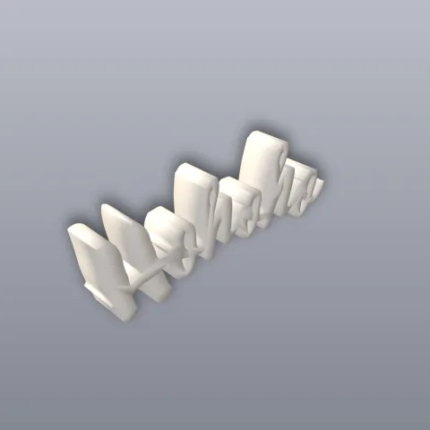 Christmas Ho Ho Ho Sign 3D Print STL File