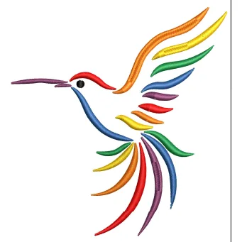 Hummingbird Embroidery Design