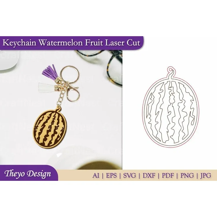 Fruit Keychain SVG Bundle