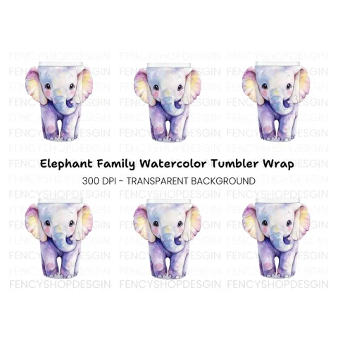 Sweet Elephant Clipart Bundle