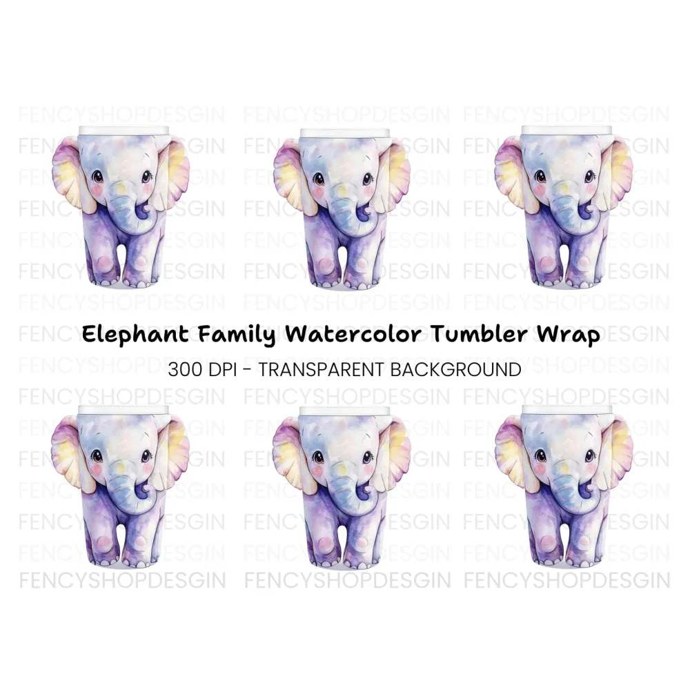 Sweet Elephant Clipart Bundle