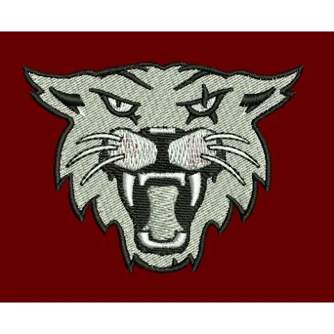 Stylized White Tiger Embroidery Design
