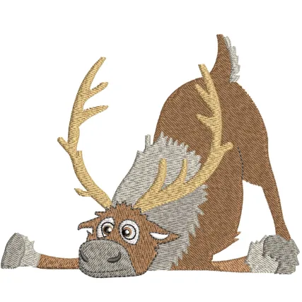 Deer Embroidery Design