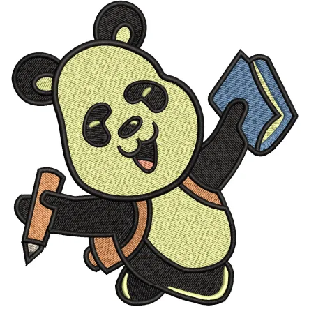Panda Embroidery Design