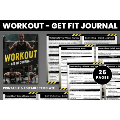 Workout Get Fit Journal
