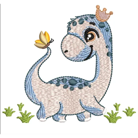 Baby Dinosaur Embroidery Design