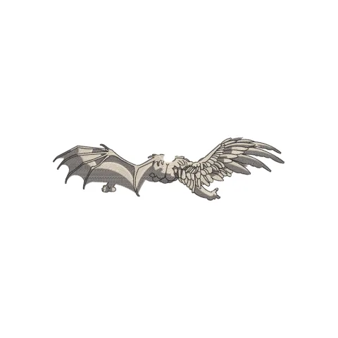 Wings Embroidery Design