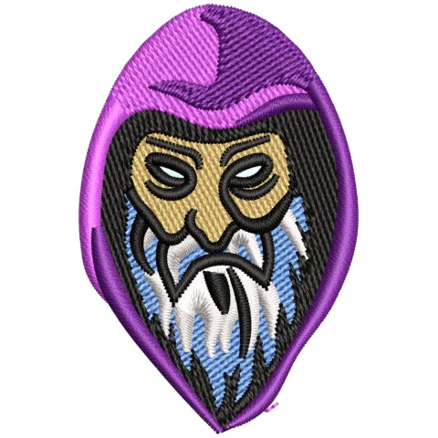 Man Head Embroidery Design