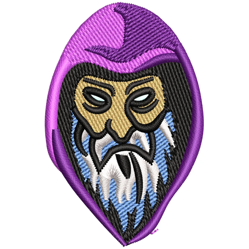 Man Head Embroidery Design