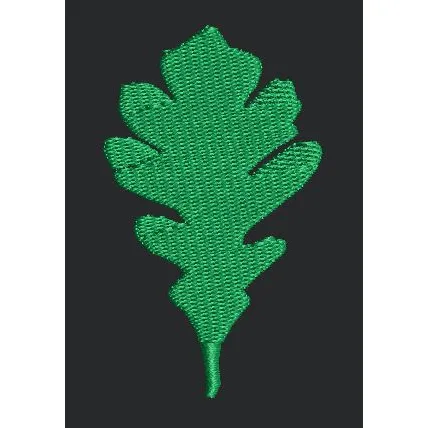 Textured Botanical Leaf Motif Embroidery Design