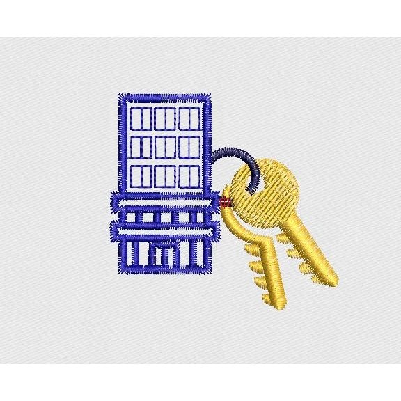 Keys Embroidery Design
