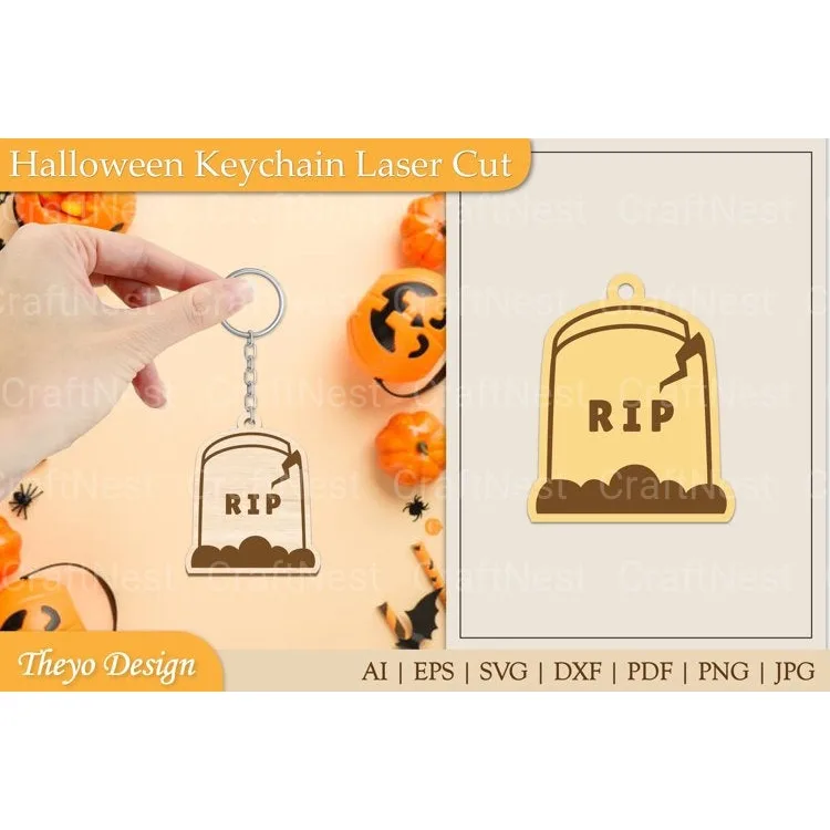 Halloween Keychain SVG Bundle