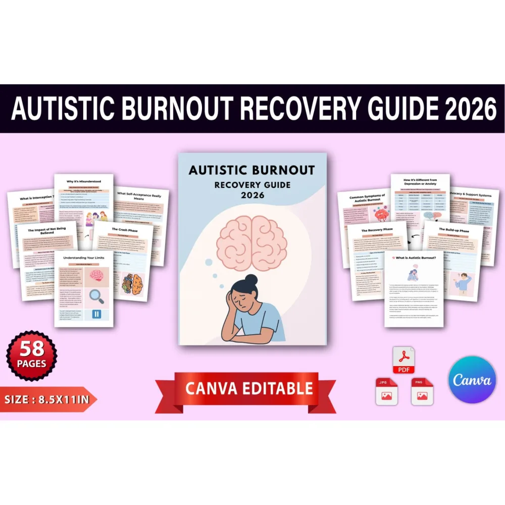 Autistic Burnout Recovery Guide Planner