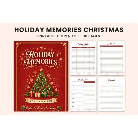 Holiday Memories Christmas Journal