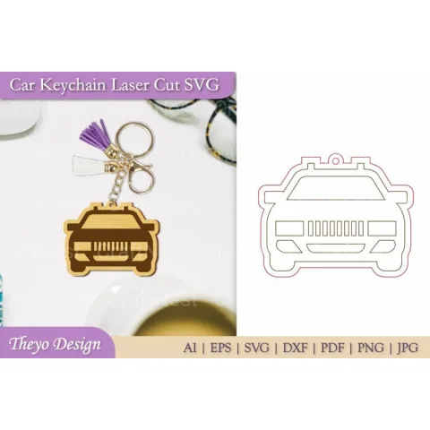 Car Key Chain SVG Bundle