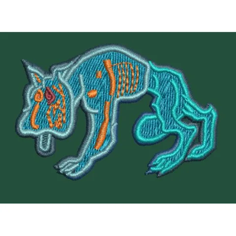 Wolf Embroidery Design