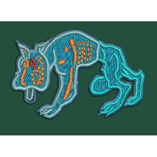 Wolf Embroidery Design