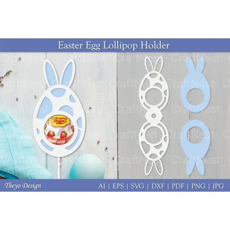 Easter Egg Lollipop Holder SVG Bundle