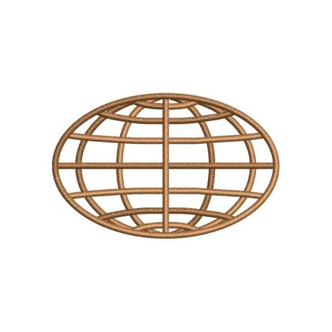 Vector World Embroidery Design