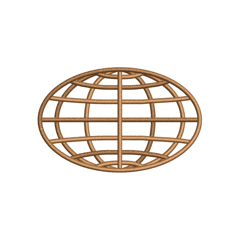 Vector World Embroidery Design