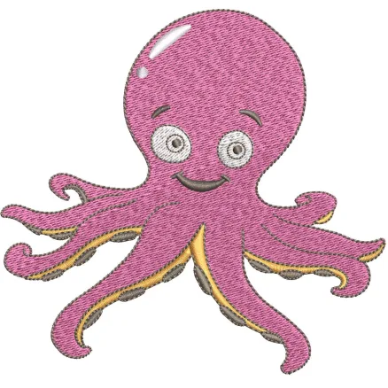 Octopus Embroidery Design