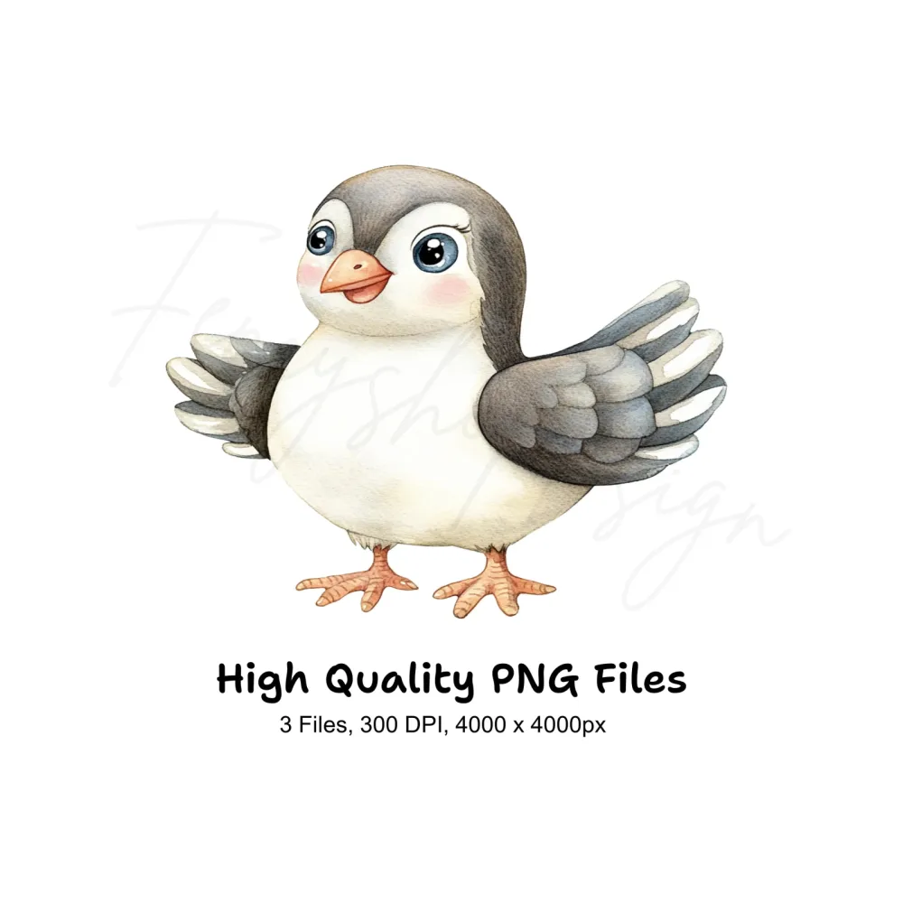 Charming Baby Bird Clipart Bundle