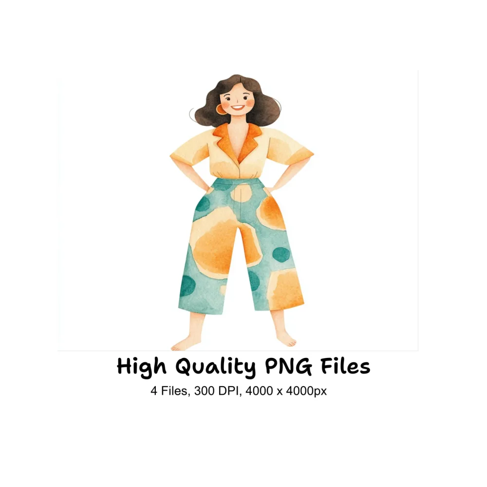 Stylish Woman Clipart Bundle