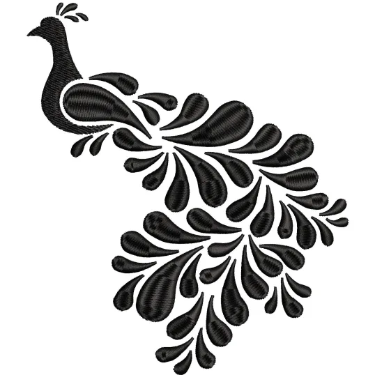 Peacock Embroidery Design