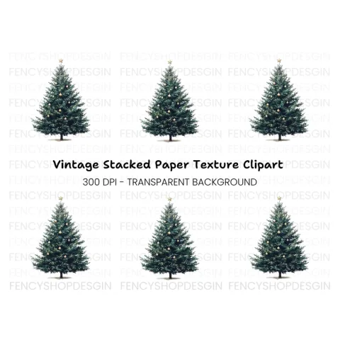 Christmas Tree Clipart Bundle