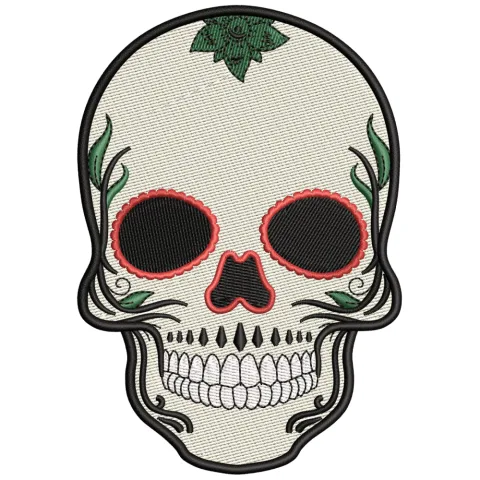 Skull Evil Death Embroidery Design