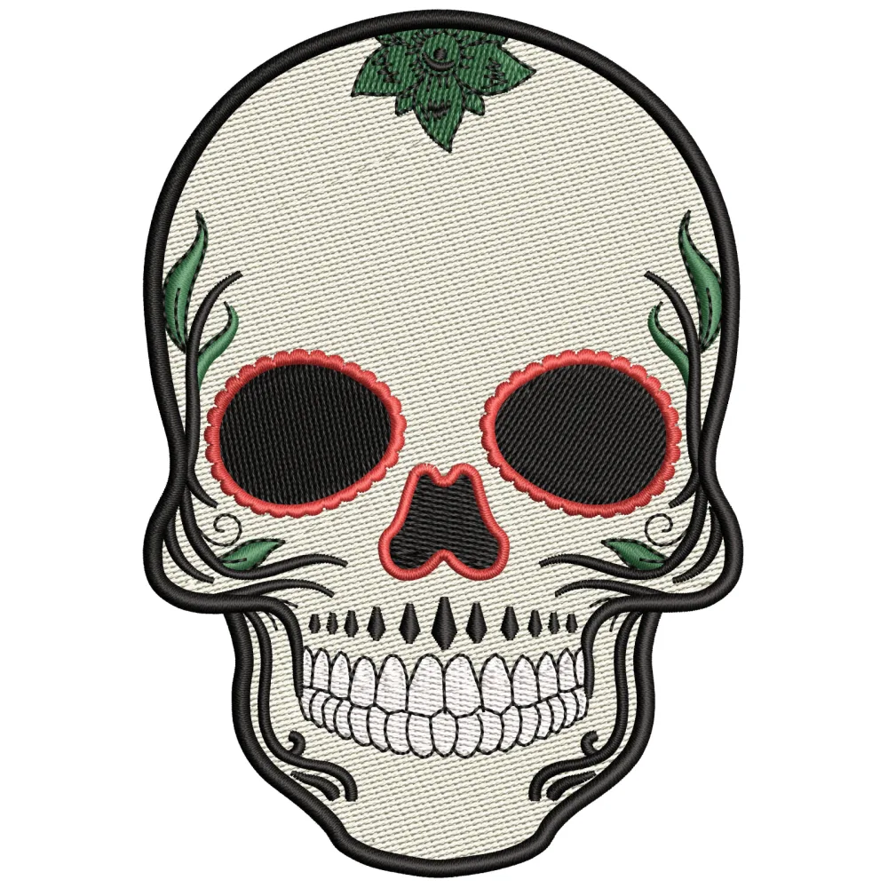 Skull Evil Death Embroidery Design