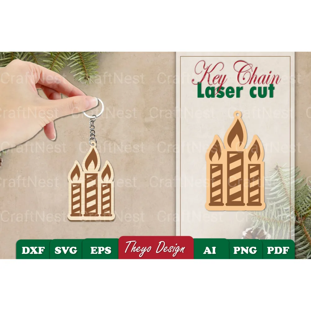 Christmas Keychain SVG Bundle