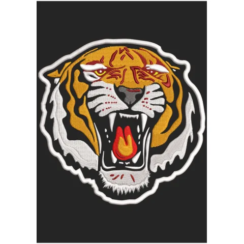 Tiger Embroidery Design