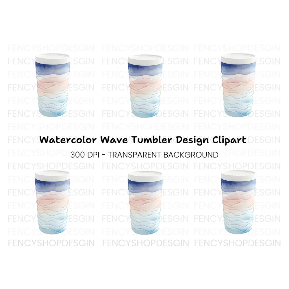 Wavy Container Clipart Bundle
