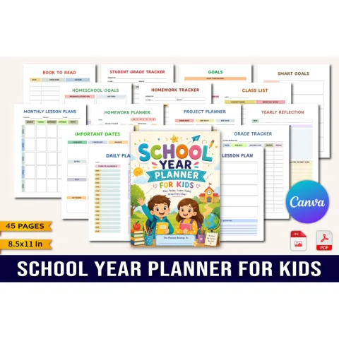School Year For Kids Planner