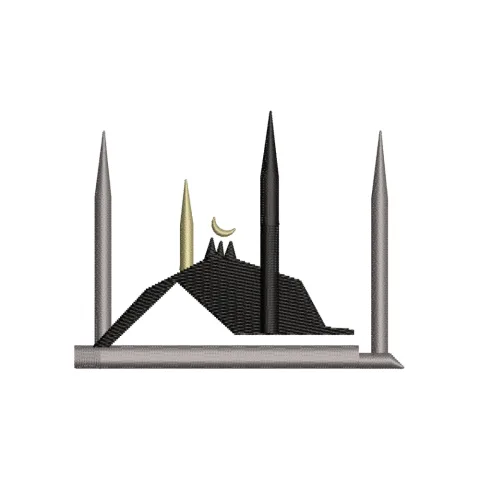 Faisal Mosque Embroidery Design